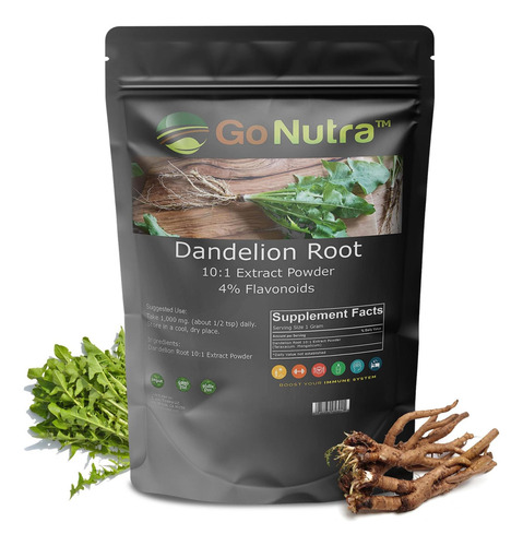 Go Nutra - Pó De Raiz De Dente De Leão Potente Extrato De R