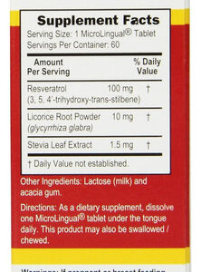 Resveratrol De Fonte Superior 100 Mg Comprimidos Microlingu