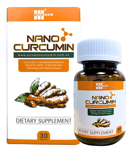 Oic New Nano Curcumin - 30 Cápsulas - Nano Tecnologia Aument