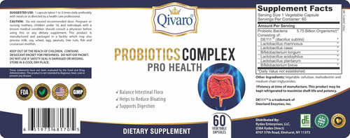 Qivaro Probiotic Complex Pro Health - Equilíbrio Digestivo E - Imagem 4