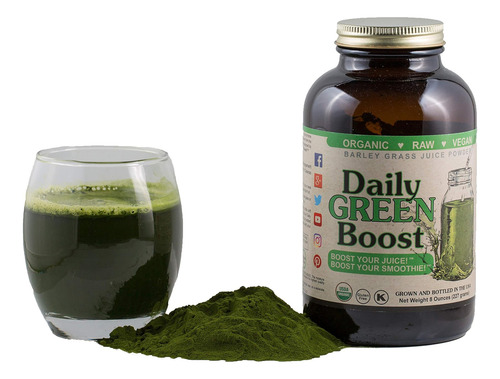 Daily Green Boost 8 Onças Organic Raw Vegan Gf Brasil - Imagem 6
