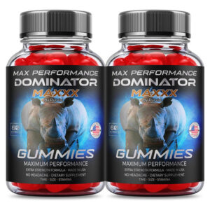Pacote 2 Dominator Maxx Gummies: Energia Força E Rendimento