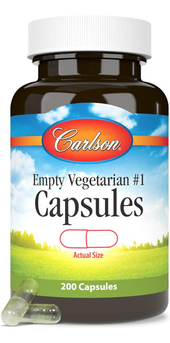 Carlson - Vegetariano Vazio 1 Cápsulas Médias-pequenas Fáce - Imagem 5