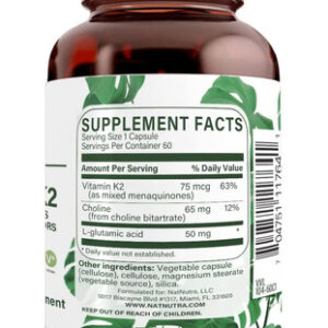 Suplemento De Vitamina K2 De Espectro Total Nutra Natural S