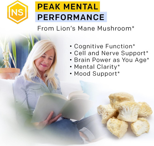 Natural Stacks Organic Lions Mane 1000mg Com Pqq 10mg - Otim - Imagem 8