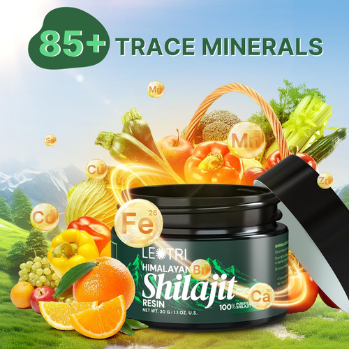Resina Shilajit Orgânica Pura Do Himalaia: Ácido Fúlvico Aut - Imagem 2