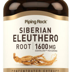 Cápsulas De Raiz De Eleuthero Siberiano De Piping Rock 1600