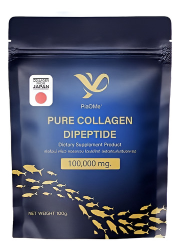Dipeptídeo De Colágeno Puro Piaome 100 G Para Uso Diário