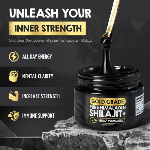 Resina Shilajit Pura Do Himalaia - Mais De 85% De Ácido Fúlv - Imagem 3