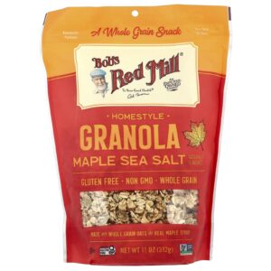 Bobs Red Mill Granola Estilo Caseiro Xarope de Bordo e Sal Marinho 312 g (11 oz)