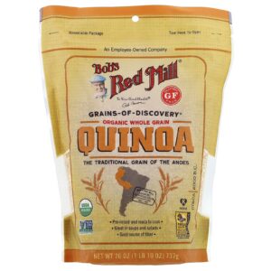 Bobs Red Mill Quinoa de Grãos Integrais Orgânicos Sem Glúten 737 g (26 oz)