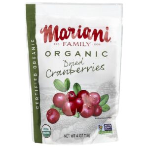 Mariani Cranberries Secas Orgânicas 113 g (4 oz)