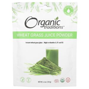Organic Traditions Suco de Grama de Trigo em Pó 150 g (53 oz)