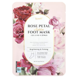 Koelf Máscara para os Pés de Cetim Pétala de Rosa 1 Par 16 g (056 oz)
