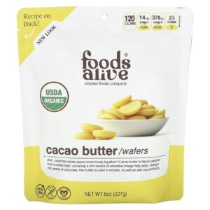 Foods Alive Gotas de Manteiga de Cacau 227 g (8 oz)