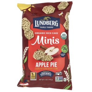 Lundberg Minis de Bolo de Arroz Orgânico Torta de Maçã 142 g (5 oz)