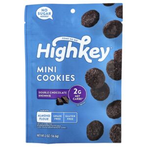 HighKey Minibiscoitos Brownie com Chocolate Duplo 566 g (2 oz)