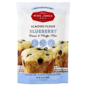Miss Jones Baking Co Mistura para Muffin e Pão de Farinha de Amêndoa Mirtilo 300 g (1057 oz)
