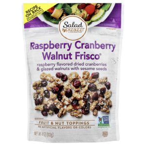 Salad Pizazz! Coberturas de Frutas e Nozes Framboesa e Cranberry Walnut Frisco® 113 g (4 oz)