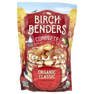 Birch Benders Mistura Completa para Waffle e Panqueca Clássica Orgânica 454 g (16 oz)