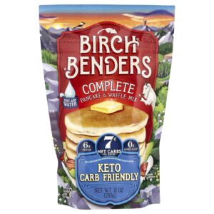 Birch Benders Mistura Completa para Panqueca e Waffle Cetogênica 283 g (10 oz)