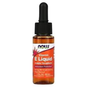 NOW Foods Vitamina E Líquida 60 mg (90 UI) 30 ml (1 fl oz)