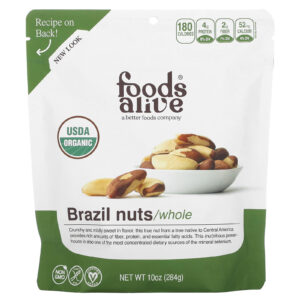 Foods Alive Castanhas-do-Pará Orgânicas Inteiras 284 g (10 oz)