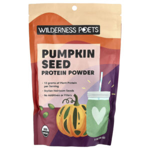 Wilderness Poets Proteína de Semente de Abóbora Orgânica em Pó 226 g (8 oz)