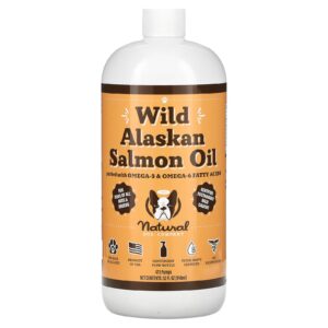 Natural Dog Company Óleo de Salmão Selvagem do Alasca Para Cães Todas as Idades 946 ml (32 fl oz)