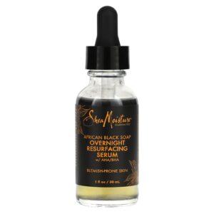 SheaMoisture Sabonete Negro Africano Sérum de Resurfacing Noturno com AHA / BHA 30 ml (1 fl oz)