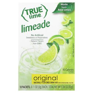True Citrus Limão verdadeiro Limão Original 10 Pacotes 3 g (011 oz) Cada