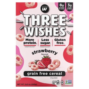 Three Wishes Cereais Sem Grãos Morango 245 g (86 oz)