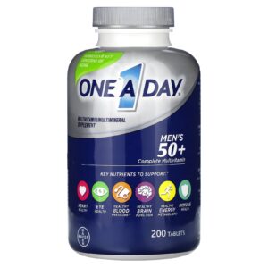 One-A-Day Mais de 50 anos Multivitamínico Completo para Homens 200 comprimidos