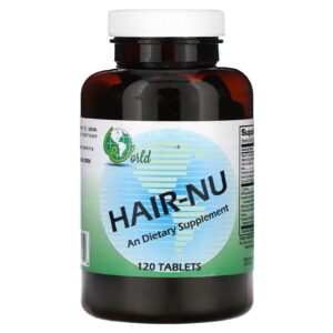 World Organic HAIR-NU 120 Comprimidos