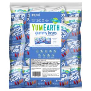 YumEarth Ursinhos de Goma Sortidos 35 Pacotes de Lanche 198 g (07 oz) Cada