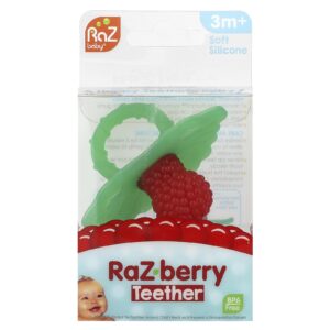 RaZbaby Mordedor RaZ-berry A Partir de 3 Meses Verde/Vermelho 1 Mordedor