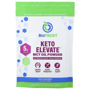 BioTRUST Keto Elevate™ Óleo TCM em Pó Sem Sabor 180 g (635 oz)