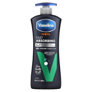 Vaseline Loção de Absorção Rápida para Corpo e Rosto para Homens 600 ml (203 fl oz)