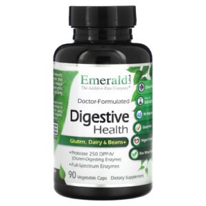 Emerald Laboratories Saúde Digestiva Glúten Laticínios e Feijão + 90 Cápsulas Vegetais