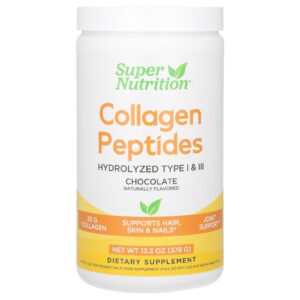 Super Nutrition Peptídeos de Colágeno Chocolate 378 g (1333 oz)