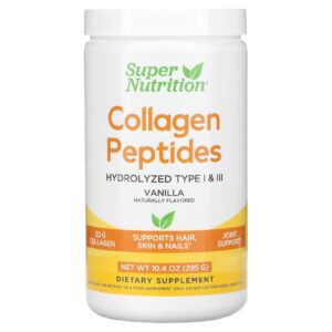 Super Nutrition Peptídeos de Colágeno Baunilha 295 g (104 oz)