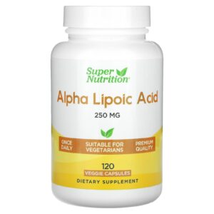 Super Nutrition Ácido Tióctico 250 mg 120 Cápsulas Vegetais