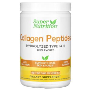 Super Nutrition Peptídeos de Colágeno Sem Sabor 280 g (988 oz)