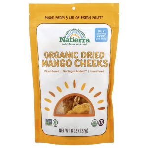 Natierra Bochechas de Manga Secas Orgânicas 227 g (8 oz)