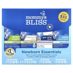 Mommys Bliss Essenciais para Recém-nascidos Conjunto de 4 Peças