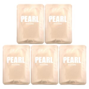 Lapcos Máscara Facial de Pérolas para Uso Diário Iluminadora 5 Folhas 24 ml (081 fl oz) Cada