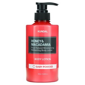 Kundal Mel e Macadâmia Loção Corporal Pó para Bebês 500 ml (169 fl oz)
