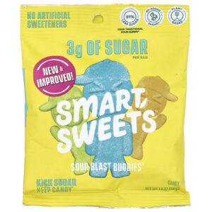 SmartSweets Sour Blast Buddies Fruto Silvestre Framboesa Azul Limão Laranja 50 g (18 oz)