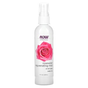 NOW Foods Solutions Spray Rejuvenescedor de Água de Rosas 118 ml (4 fl oz)