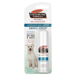 Palmers for Pets Fórmula de Manteiga de Cacau com Vitamina E Reparo Intensivo das Patas em Bastão Giratório Para Pele Áspera e Seca Sem Perfume 14 g (05 oz)
